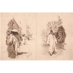 1923: Henry George Gandy DSO OBE drawings of Korea and China