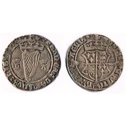 Henry VIII and Anne Boleyn (1533-1536) Harp Issue groat