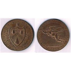 Cork. 1794/1796 Prattents' mule' halfpenny token