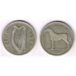 Halfcrown, 1943, key date.