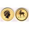Image 1 : Australia. One hundred dollars gold, Year of the Goat, 2003.