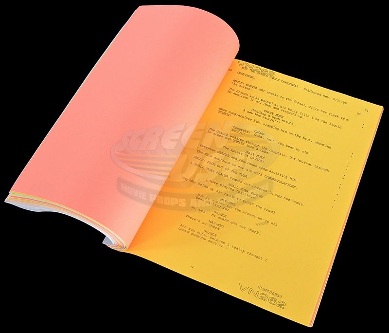 How the Grinch Stole Christmas Ve Neill's Production Script