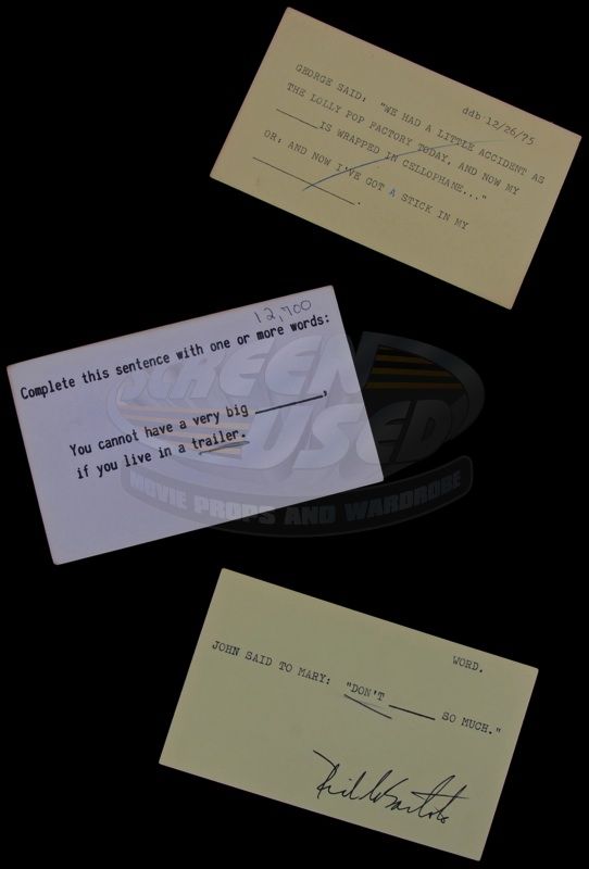 Match Game, The Gene Rayburn's Question Cards