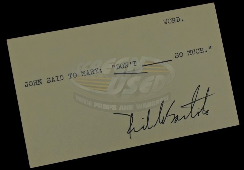 Match Game, The Gene Rayburn's Question Cards