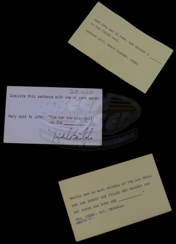 Match Game, The Gene Rayburn's Question Cards