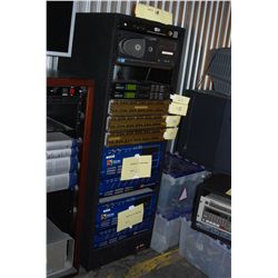 Dell Computer Tripplite Power Conditioner in Fabric Covered 61 1/2"  Rack W/ Wheels