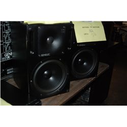 Genelec Monitors - Quantity 2 - 1031A  8"+ Tweeter  Two way Biamp Powered