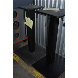 Mismatched Pair - Wood Speaker Stands 36" tall