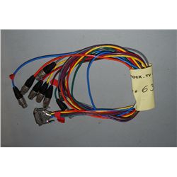 (1)  4'  AES/EBU 25 Pin Dsub to 8 Female  XLR Cable