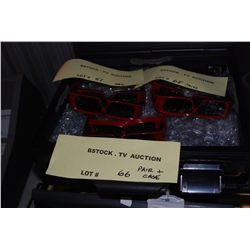 2 Pairs of  3D Glasses w/ Case