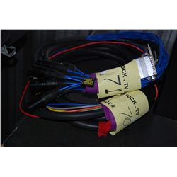 1 -  15" AES/EBU 25 Pin Dsub to 4 Female/ 4 Male XLR Cable