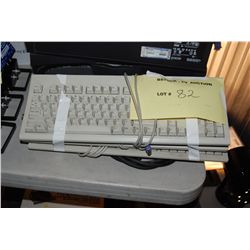 3 x Assorted Computer Keyboards - 1 x USB, 2 x  PS2 - 1 Lot of 3