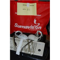 2 Mice & 2 Keyboards - Assorted - 1 Lot