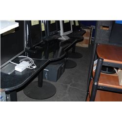 Custom Mi Casa Corian Record Desk/ Pedestal