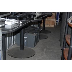 Custom Mi Casa Corian Record Desk/ Pedestal