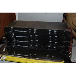 (1 Lot of 5) Distribution Technology AV Distribution Amplifiers -  (4)16 Channel (1) 32 Channel