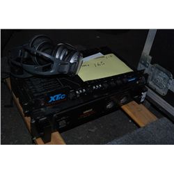 (1 Lot of 5 Pieces) Yamaha P2050 Professional Series Power Amp, Alesis Digital Reverb, & Headphones
