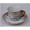 Image 1 : SET OF TWELVE ROYAL COPENHAGEN "FLORA DANICA" PORCELAIN COFFEE CUPS AND SAUCERS