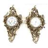 Image 1 : FINE LOUIS XV STYLE GILT BRONZE CARTEL CLOCK AND BAROMETER