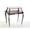 Image 1 : LOUIS XV STYLE GILT BRONZE MOUNTED PARQUETRY TWO TIER SERVING TABLE