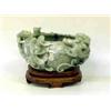 Image 1 : IMPRESSIVE CARVED NEPHRITE JADE BOWL