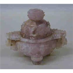 FINE ROSE QUARTZ KORO AND COVER
