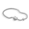 Image 1 : 7.5" 3mm Snake Bead Chain with Heart Bead