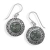 Image 1 : Oxidized Seraphinite Earrings