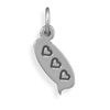 Image 1 : 3 Hearts Text Message Charm
