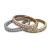 Image 1 : Three Piece Tri Tone Ring Set
