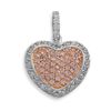 Image 1 : Rhodium Plated CZ Heart Pendant