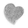 Image 1 : Rhodium Plated CZ Heart Slide