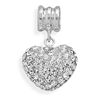 Image 1 : Clear Crystal Heart Charm Bead