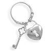 Image 1 : Rhodium Plated Charm Ring