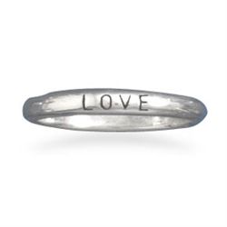Oxidized "Love" Band