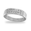 Image 1 : "Love is Patient" Ring
