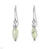 Image 1 : Light green crystal dangle earrings