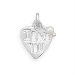 Cut Out "I LOVE YOU" Heart Charm