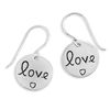 Image 1 : Round "Love" Earrings