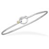 Image 1 : Two Tone Knot Hook Bangle