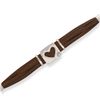 Image 1 : 6"+1"Extension Four Strand Suede Heart Bracelet