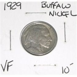 1929 BUFFALO NICKEL RED BOOK VALUE IS $10.00+ *RARE KEY DATE VERY FINE GRADE*!!