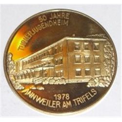 1978 50 JAHRE TURNERJUGENDHEIM *PFALZER TURNERBUND COIN *RARE MINT STATE MS HIGH GRADE*!!