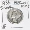Image 1 : 1936 MERCURY SILVER DIME *NICE EARLY VERY FINE GRADE SILVER COIN*!! DIME CAME OUT OF SAFE!!