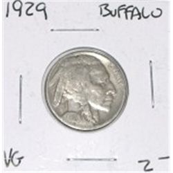1929 BUFFALO NICKEL RED BOOK VALUE IS $2.00+ NICE EARLY VERY GOOD GRADE COIN NICKEL CAME OUT OF SAFE