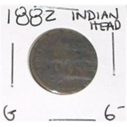 1882 INDIAN HEAD PENNY RED BOOK VALUE IS $6.00+ *EARLY GOOD GRADE COIN*!! PENNY CAME OUT OF SAFE!!