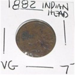 1882 INDIAN HEAD PENNY RED BOOK VALUE IS $7.00+ *EARLY VERY GOOD GRADE COIN*!! PENNY CAME OUT OF SAF