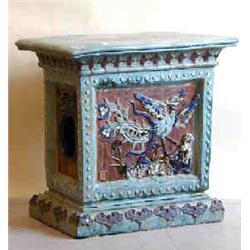 CERAMIC GARDEN PEDESTAL
