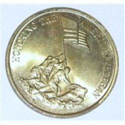 HONORING AMERICAN VETERANS *AMERICAN FREEDOM* COIN *RARE AU HIGH GRADE*!! COIN CAME OUT OF SAFE!!