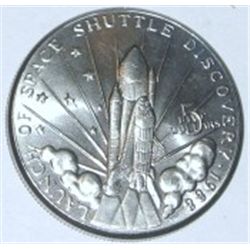 1988 MARSHALL ISLANDS $5.00 *SPACE SHUTTLE DISCOVERY LAUNCH* COIN *RARE MS HIGH GRADE*!!